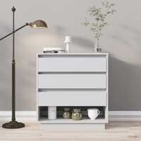 Sideboard White 70x41x75 cm Engineered Wood