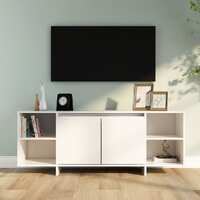  TV Cabinet White 130x35x50 cm Engineered Wood