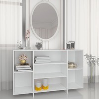  Sideboard White 120x30x75 cm Engineered Wood