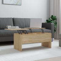  Coffee Table Sonoma Oak 102x50.5x46.5 cm Engineered Wood