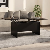  Coffee Table Black 80x50x42.5 cm Engineered Wood