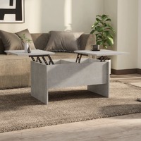  Coffee Table Concrete Grey 80x50x42.5 cm Engineered Wood