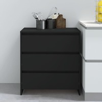  Sideboard Black 70x41x75 cm Engineered Wood