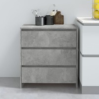  Sideboard Concrete Grey 70x41x75 cm Engineered Wood
