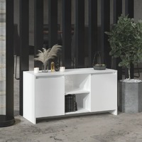  TV Cabinet High Gloss White 102x37.5x52.5 cm Engineered Wood