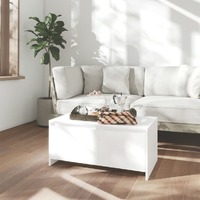  Coffee Table White 90x50x41.5 cm Engineered Wood