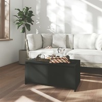  Coffee Table Black 90x50x41.5 cm Engineered Wood