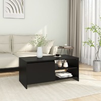  Coffee Table Black 102x50x45 cm Engineered Wood