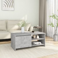  Coffee Table Concrete Grey 102x50x45 cm Engineered Wood