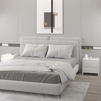  Bedside Cabinets 2 pcs High Gloss White 45x34.5x44.5 cm Engineered Wood