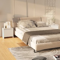  Bedside Cabinets 2 pcs White 45x34x44.5 cm Engineered Wood