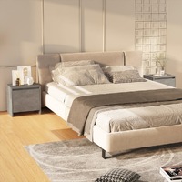 Bedside Cabinets 2 pcs Concrete Grey 45x34x44.5 cm Engineered Wood