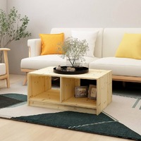  Coffee Table 75x50x33.5 cm Solid Firwood
