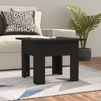  Coffee Table Black 55x55x42 cm Engineered Wood