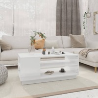  Coffee Table White 102x55x43 cm Engineered Wood
