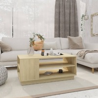  Coffee Table Sonoma Oak 102x55x43 cm Engineered Wood