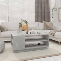  Coffee Table Concrete Grey 102x55x43 cm Engineered Wood