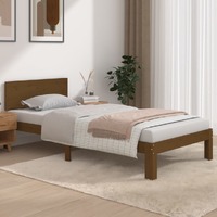  Bed Frame without Mattress Honey Brown 90x190 cm