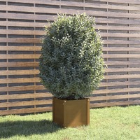  Garden Planter Honey Brown 40x40x40 cm Solid Pinewood
