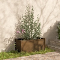  Garden Planter Honey Brown 100x50x50 cm Solid Pinewood