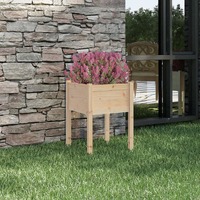  Garden Planter 50x50x70 cm Solid Pinewood