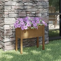 Garden Planter Honey Brown 70x31x70 cm Solid Pinewood
