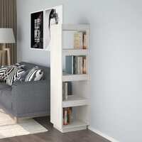  Book Cabinet/Room Divider White 40x35x135 cm Solid Pinewood