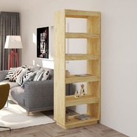  Book Cabinet/Room Divider 60x35x167 cm Solid Pinewood