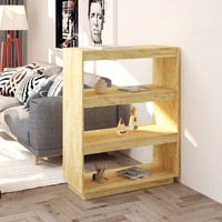  Book Cabinet/Room Divider 80x35x103 cm Solid Pinewood