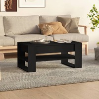  Coffee Table Black 102x55x45 cm Engineered Wood