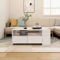  Coffee Table White 102x55x42 cm Engineered Wood