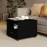  Coffee Table Black 55x55x40 cm Engineered Wood