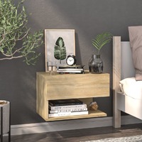  Wall-mounted Bedside Cabinet Sonoma Oak