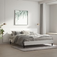  Wall Headboard High Gloss White 240 cm Engineered Wood