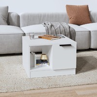  Coffee Table White 50x50x36 cm Engineered Wood