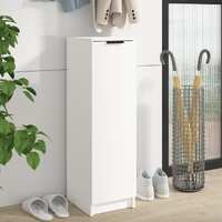  Shoe Cabinet White 30x35x100 cm Engineered Wood