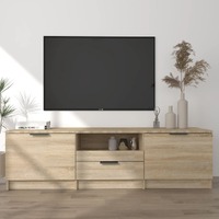  TV Cabinet Sonoma Oak 140x35x40 cm Engineered Wood