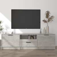  TV Cabinet Concrete Grey 140x35x40 cm Engineered Wood