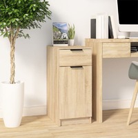  Desk Cabinet Sonoma Oak 33.5x50x75 cm Engineered Wood