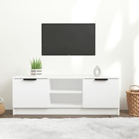  TV Cabinet White 102x35x36.5 cm Engineered Wood