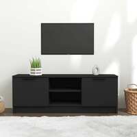  TV Cabinet Black 102x35x36.5 cm Engineered Wood