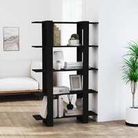  Book Cabinet/Room Divider Black 100x30x160 cm