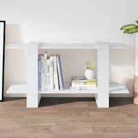  Book Cabinet White 100x30x51 cm Engineered Wood