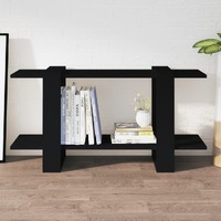  Book Cabinet Black 100x30x51 cm Engineered Wood
