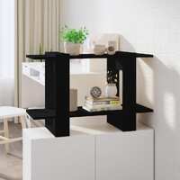  Book Cabinet/Room Divider Black 80x30x51 cm
