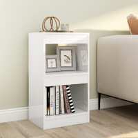 Book Cabinet/Room Divider High Gloss White 40x30x72 cm
