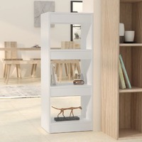  Book Cabinet/Room Divider White 40x30x103 cm Engineered Wood