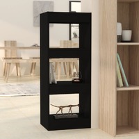  Book Cabinet/Room Divider Black 40x30x103 cm Engineered Wood