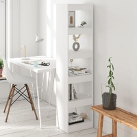  Book Cabinet/Room Divider White 40x30x166 cm