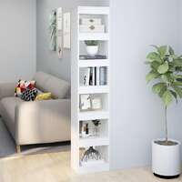  Book Cabinet/Room Divider White 40x30x198 cm